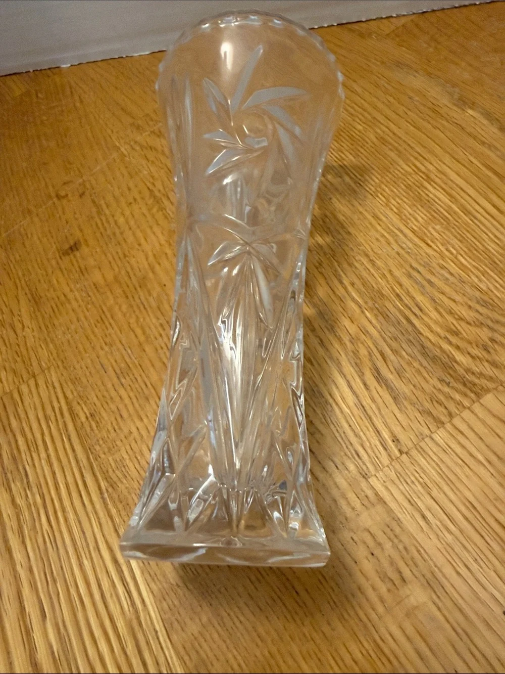 Clear Cut Crystal Bud Vase -
